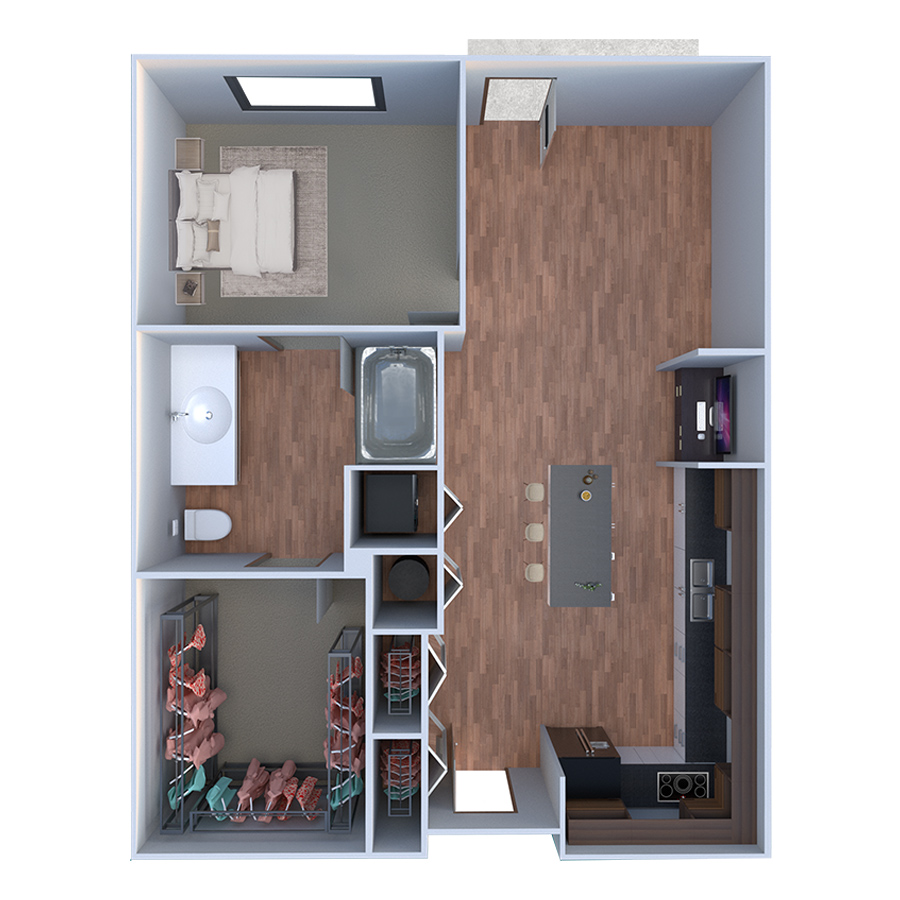 A Due floor plan