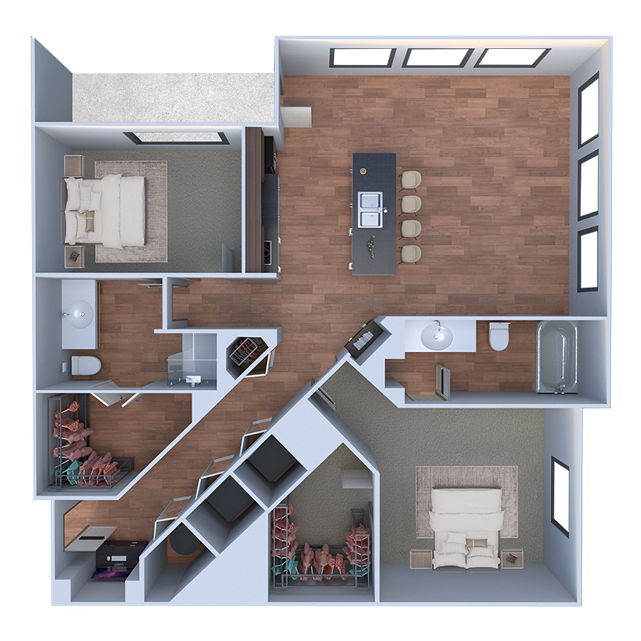 B Cinque floor plan