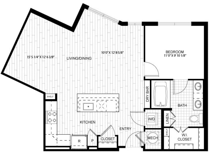 1 Bed/1 Bath-F_A07 floor plan