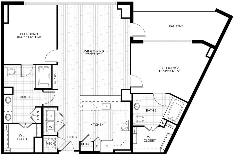 2 Bed/2 Bath-T_C04 floor plan