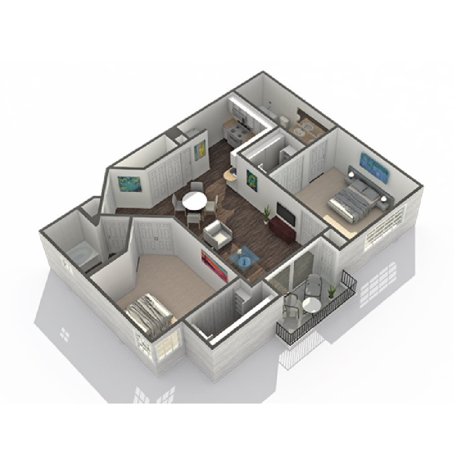 The Wright floor plan