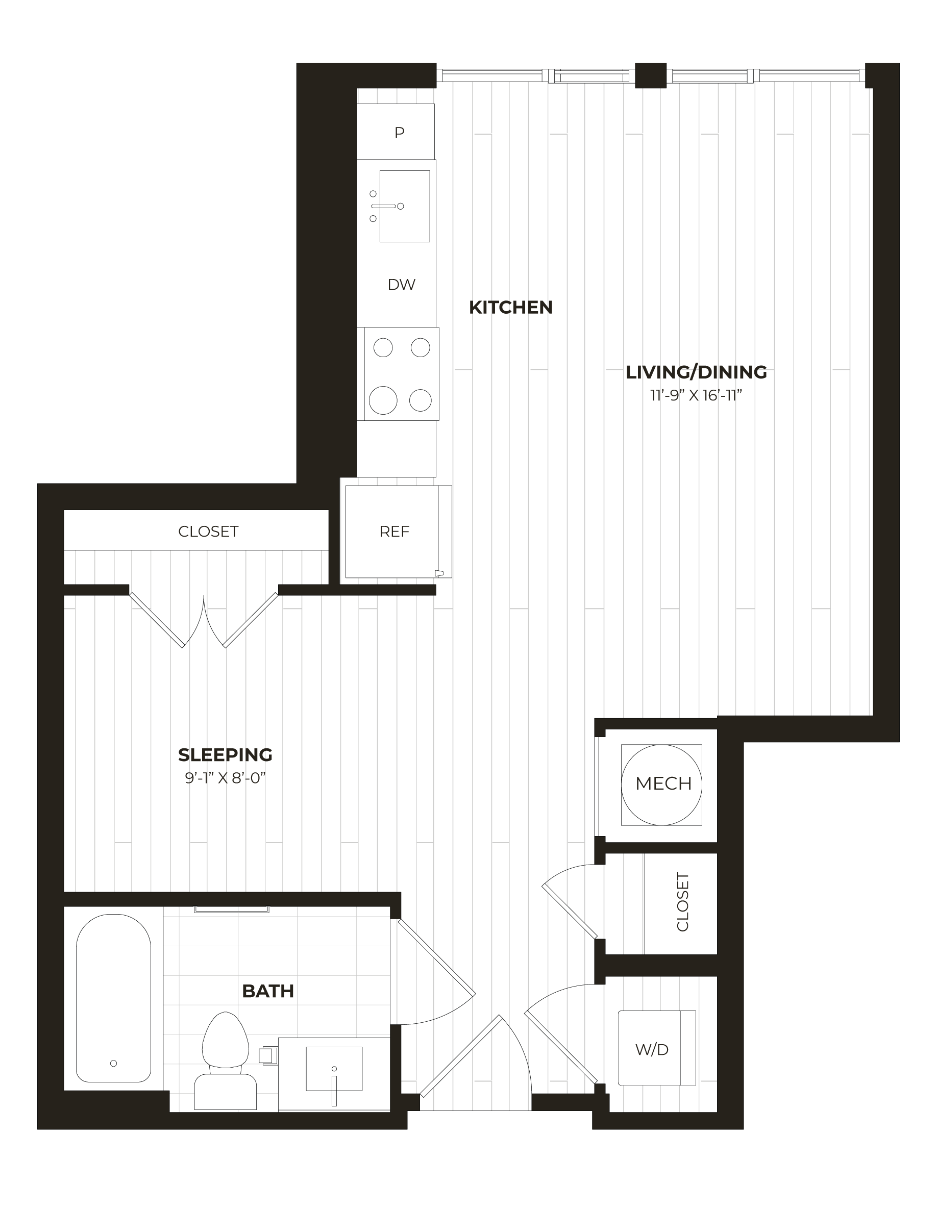 Studio-U01 floor plan
