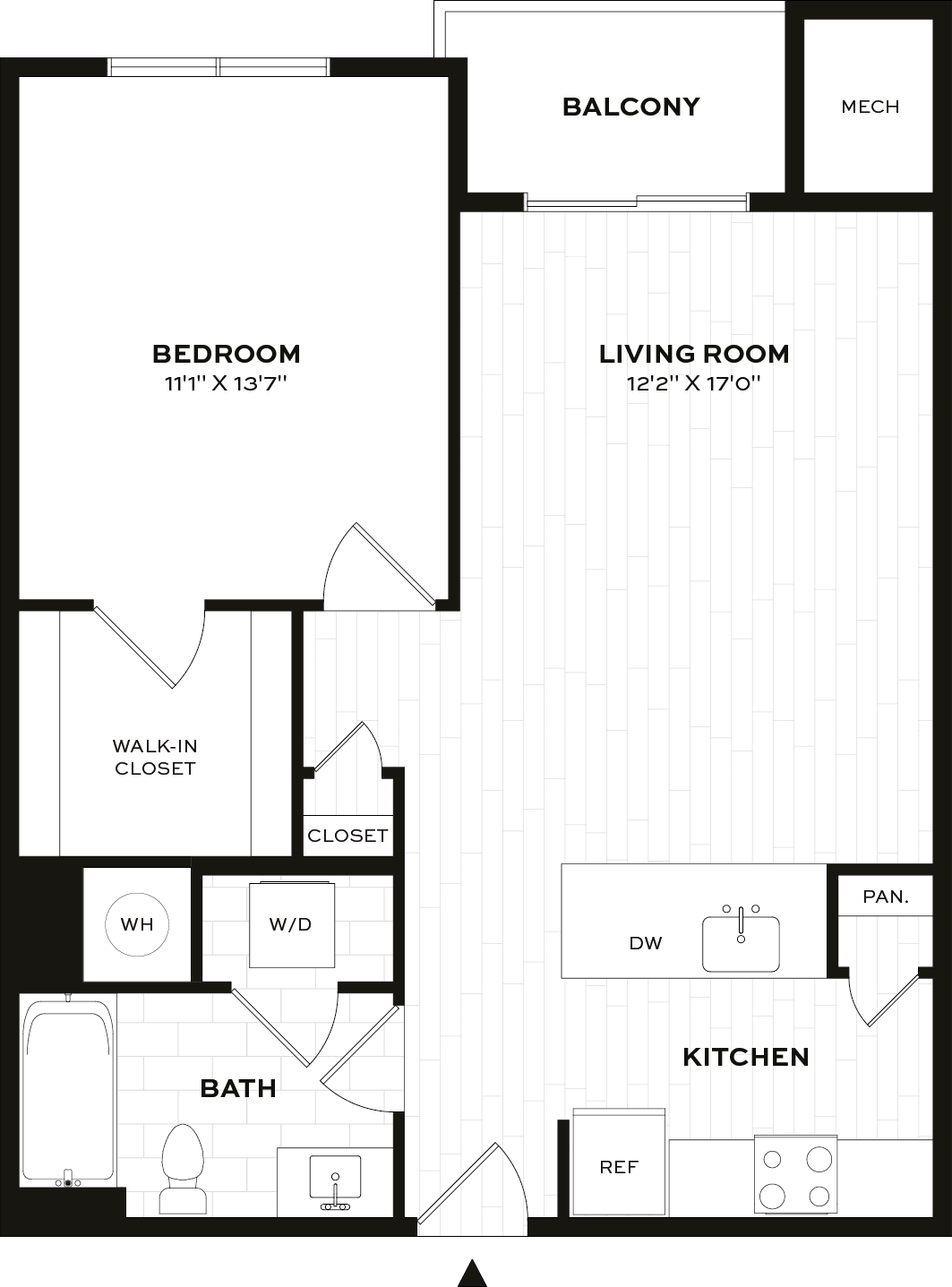 1 Bed/1 Bath-A2 floor plan