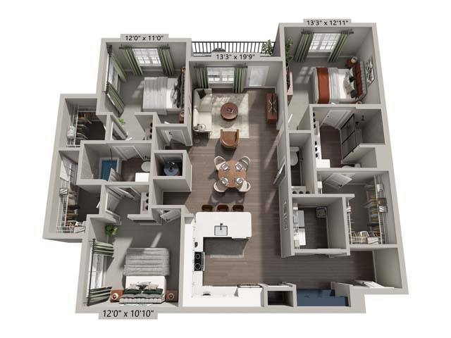 C1-HC floor plan