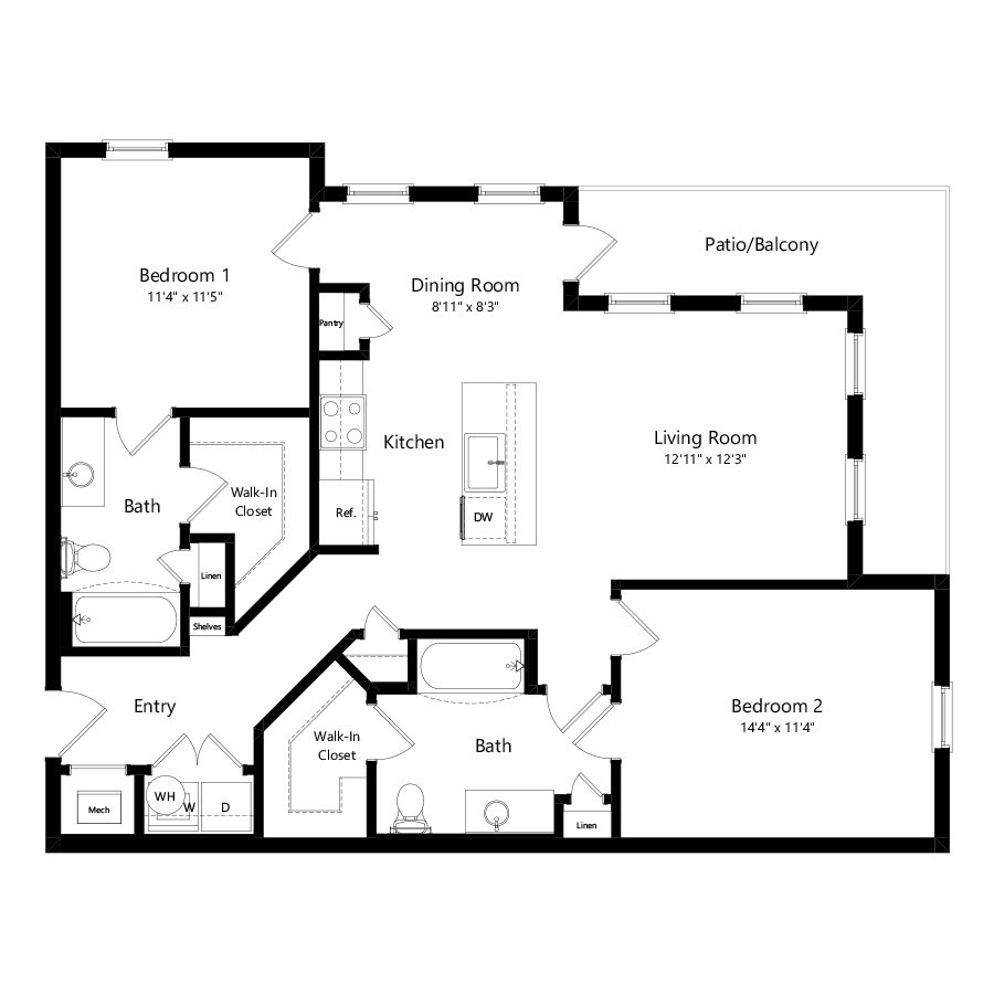 2BiAlt floor plan