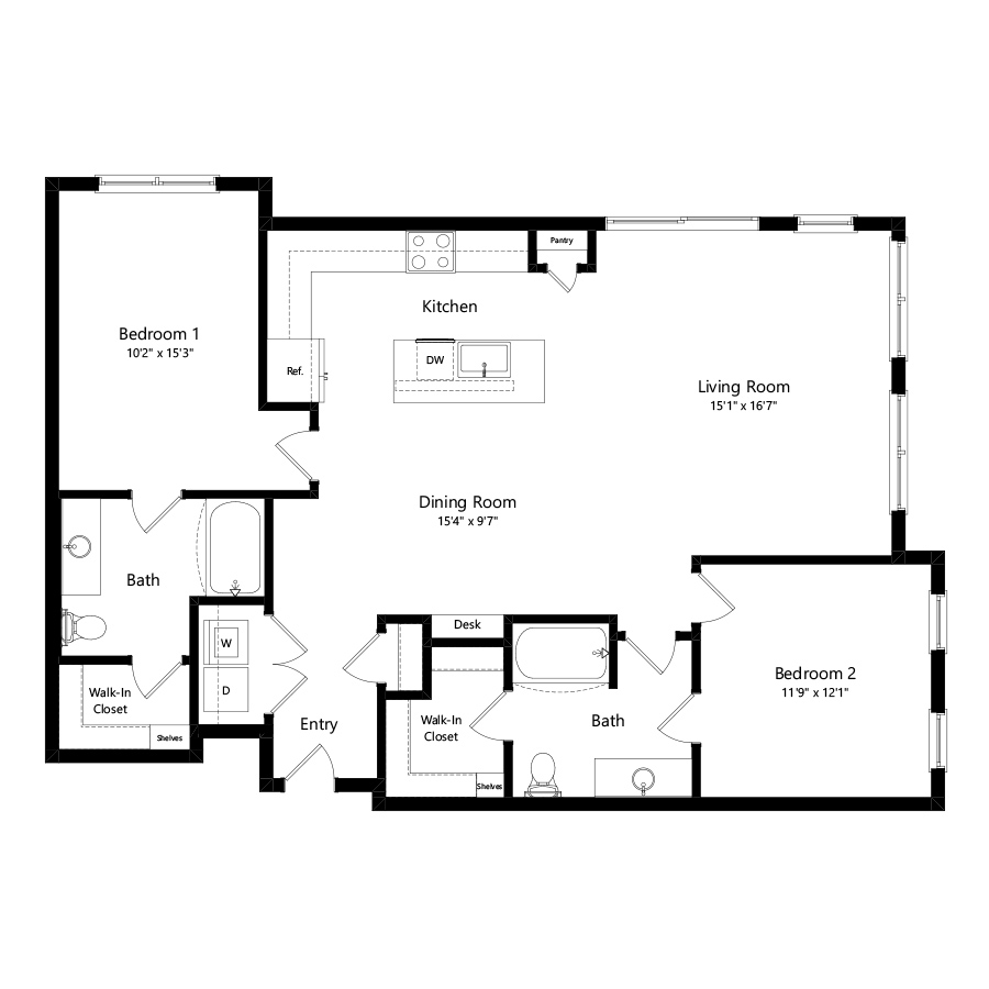 2D floor plan