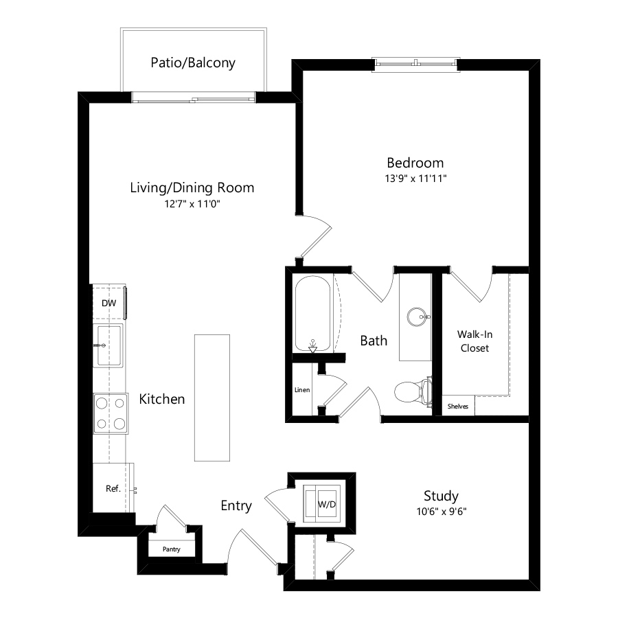 1S floor plan