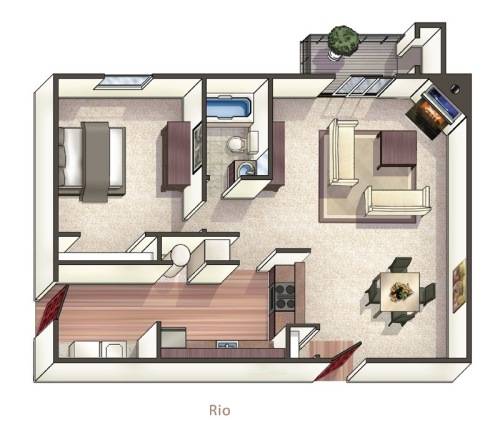 a3x1-R-Rio Loft floor plan