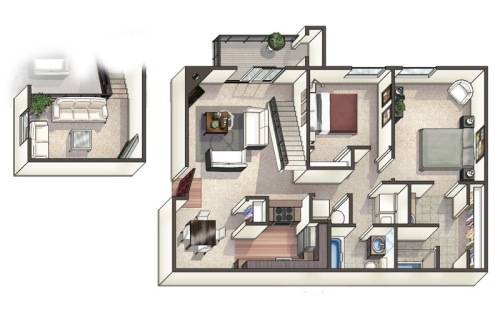 b2x2-R-Platte floor plan