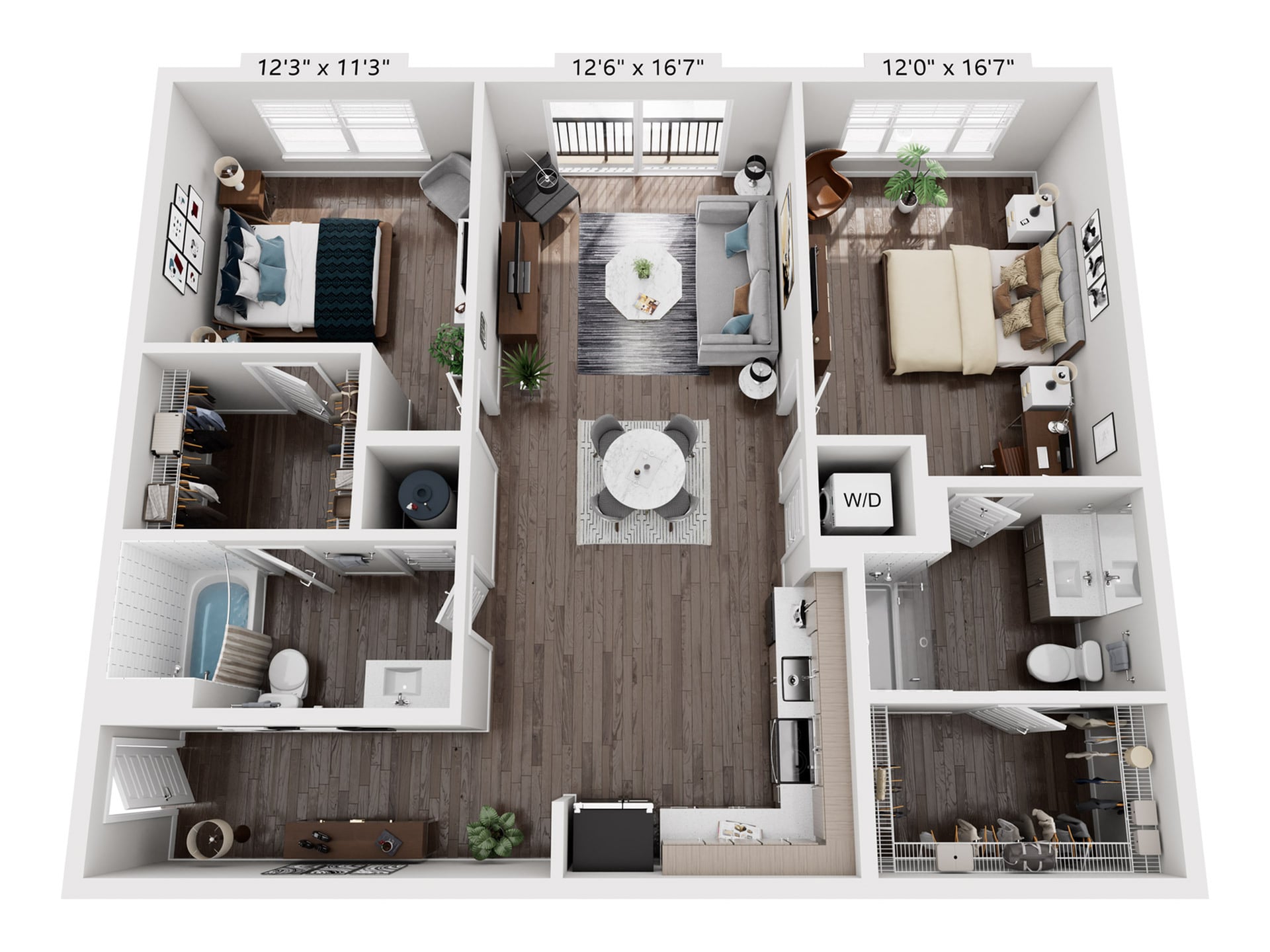 2B floor plan