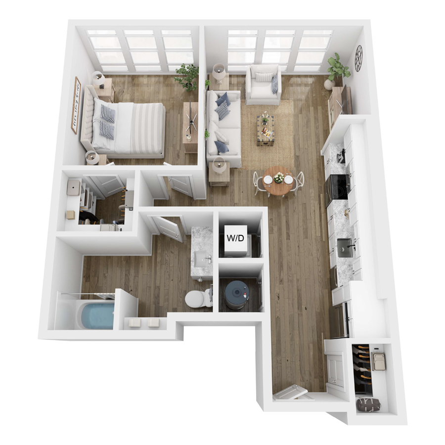 Slope floor plan