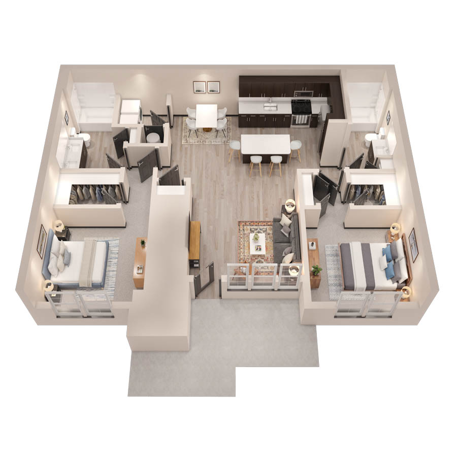 Grand Courtyard Two floor plan