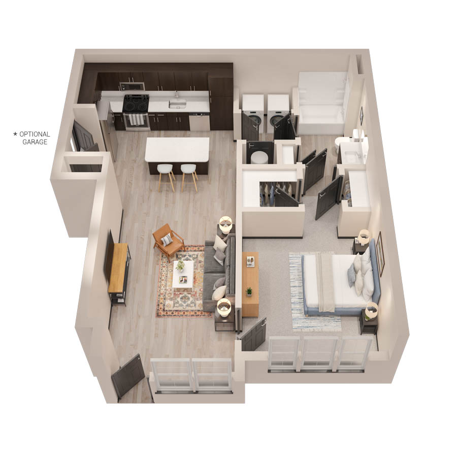 Designer Courtyard One floor plan