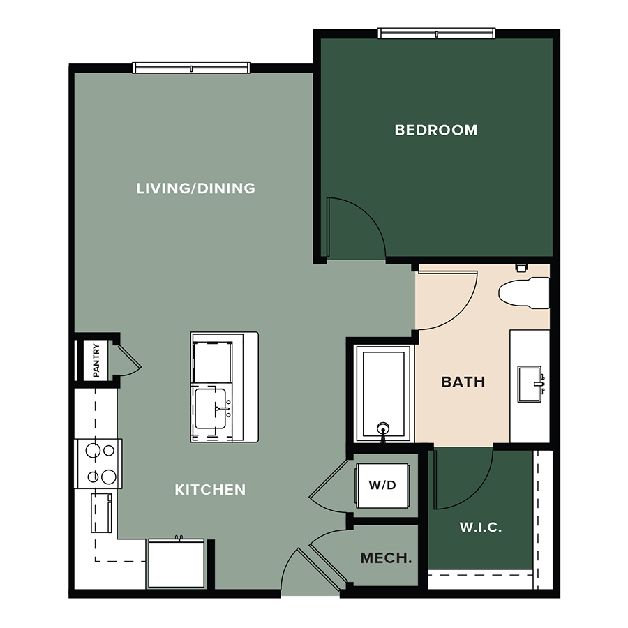 A1-A floor plan