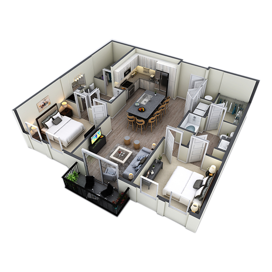 B2A floor plan