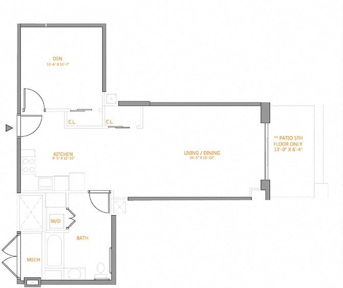 Studio Den-D floor plan