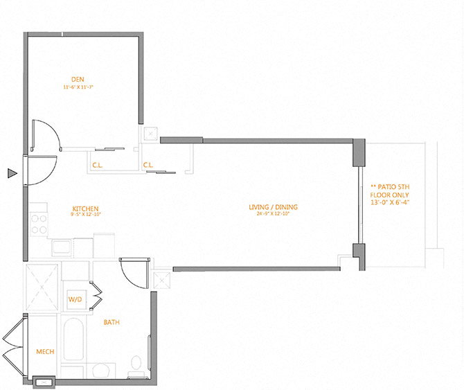 Studio Den-D floor plan