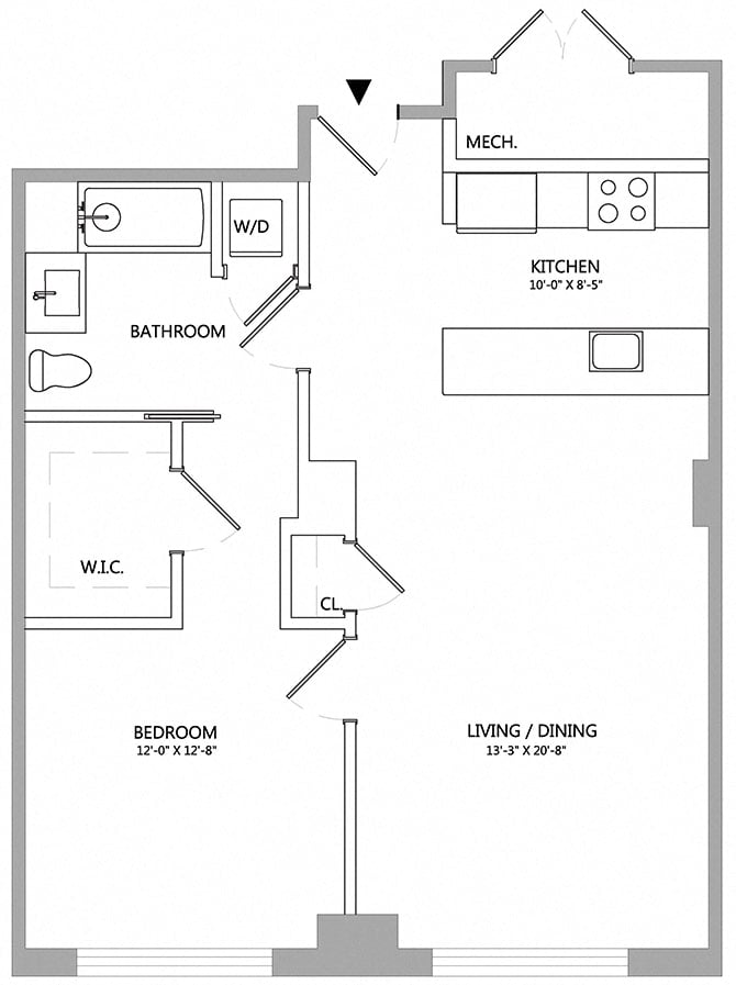 1 Bed/1 Bath-05 floor plan