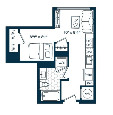 Studio floor plan