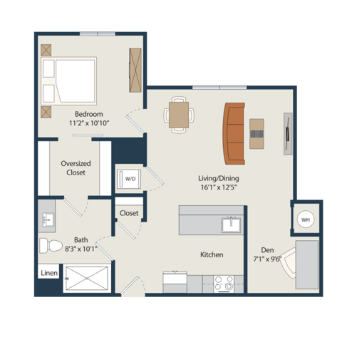A12.Den floor plan