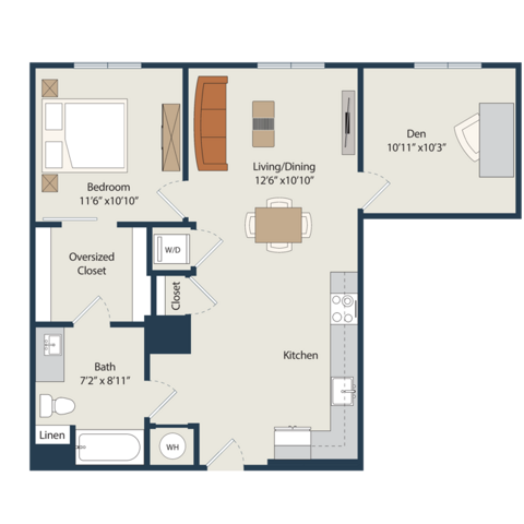 A15.Den floor plan