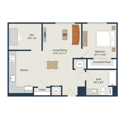 A13.Den floor plan