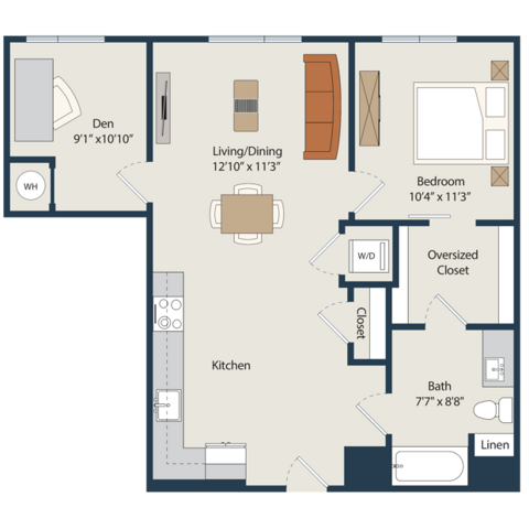 A14.Den floor plan