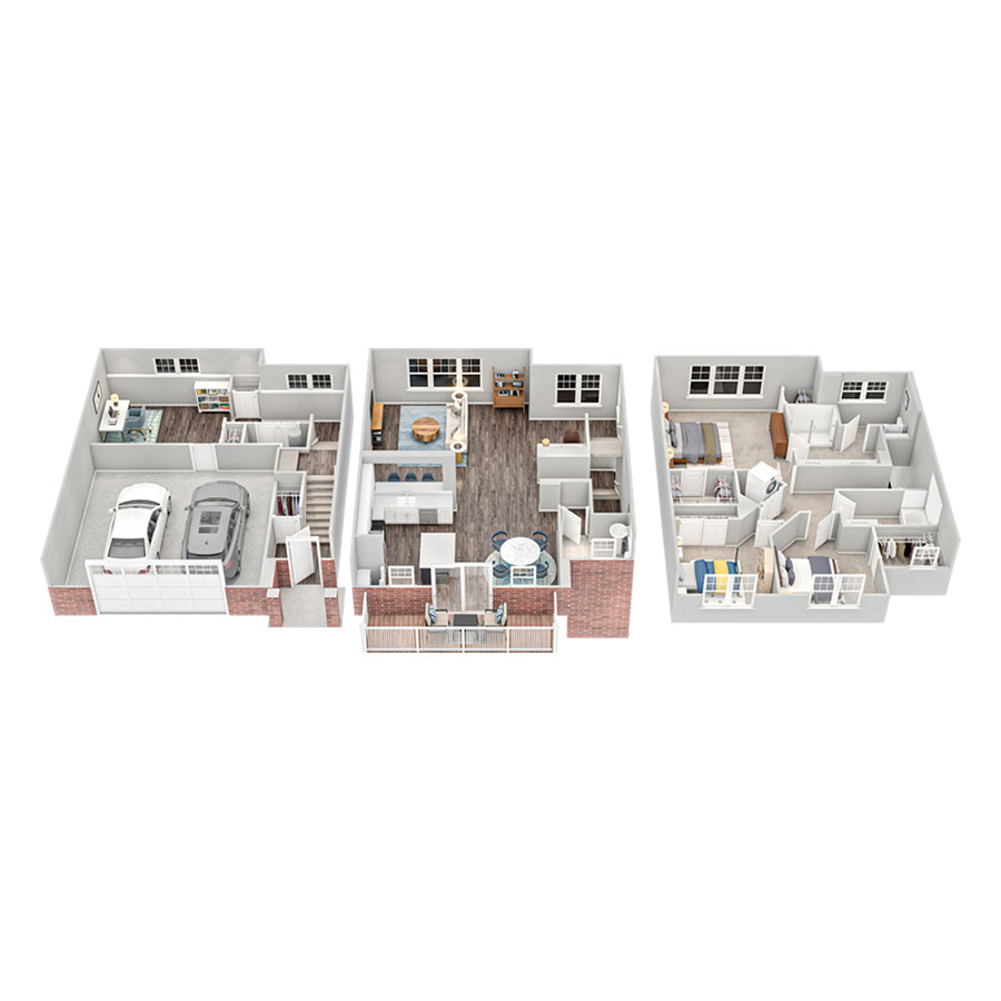 Lancaster - Den floor plan
