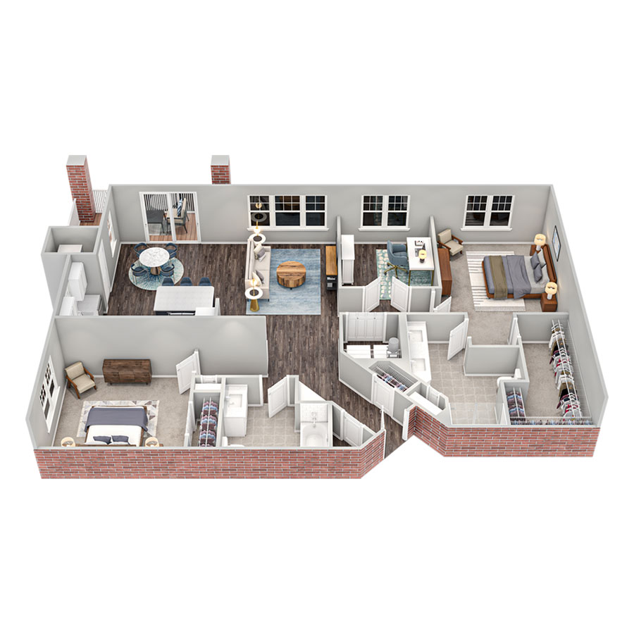 Glenhurst - Den floor plan