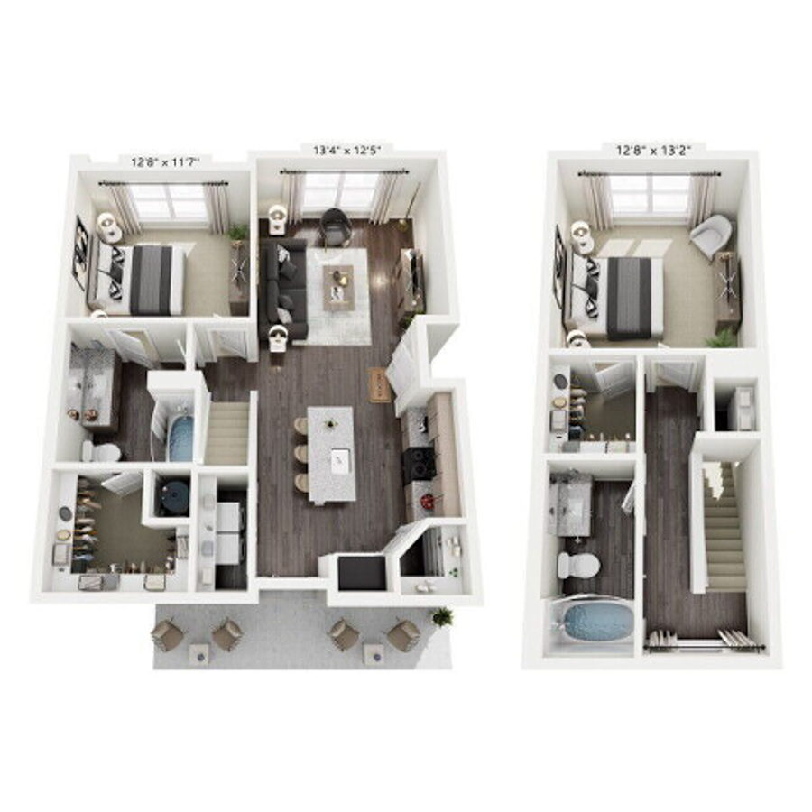 B2A floor plan