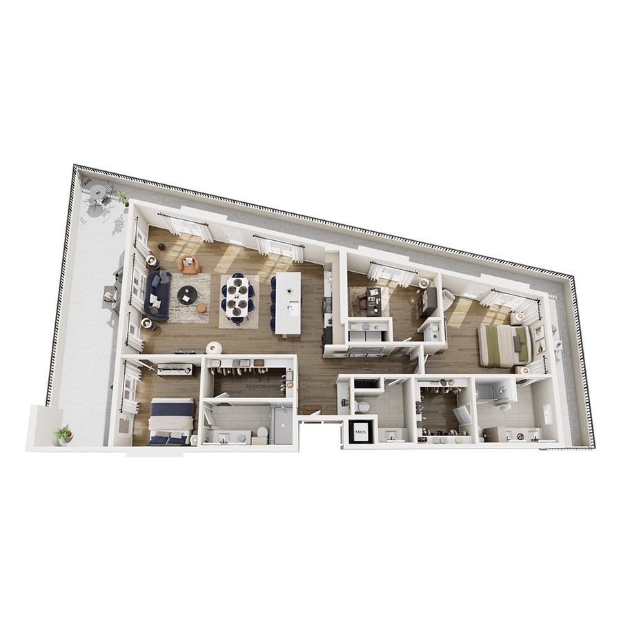PH1 floor plan