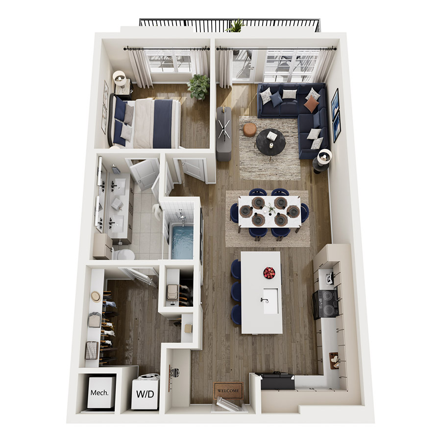 A2 floor plan