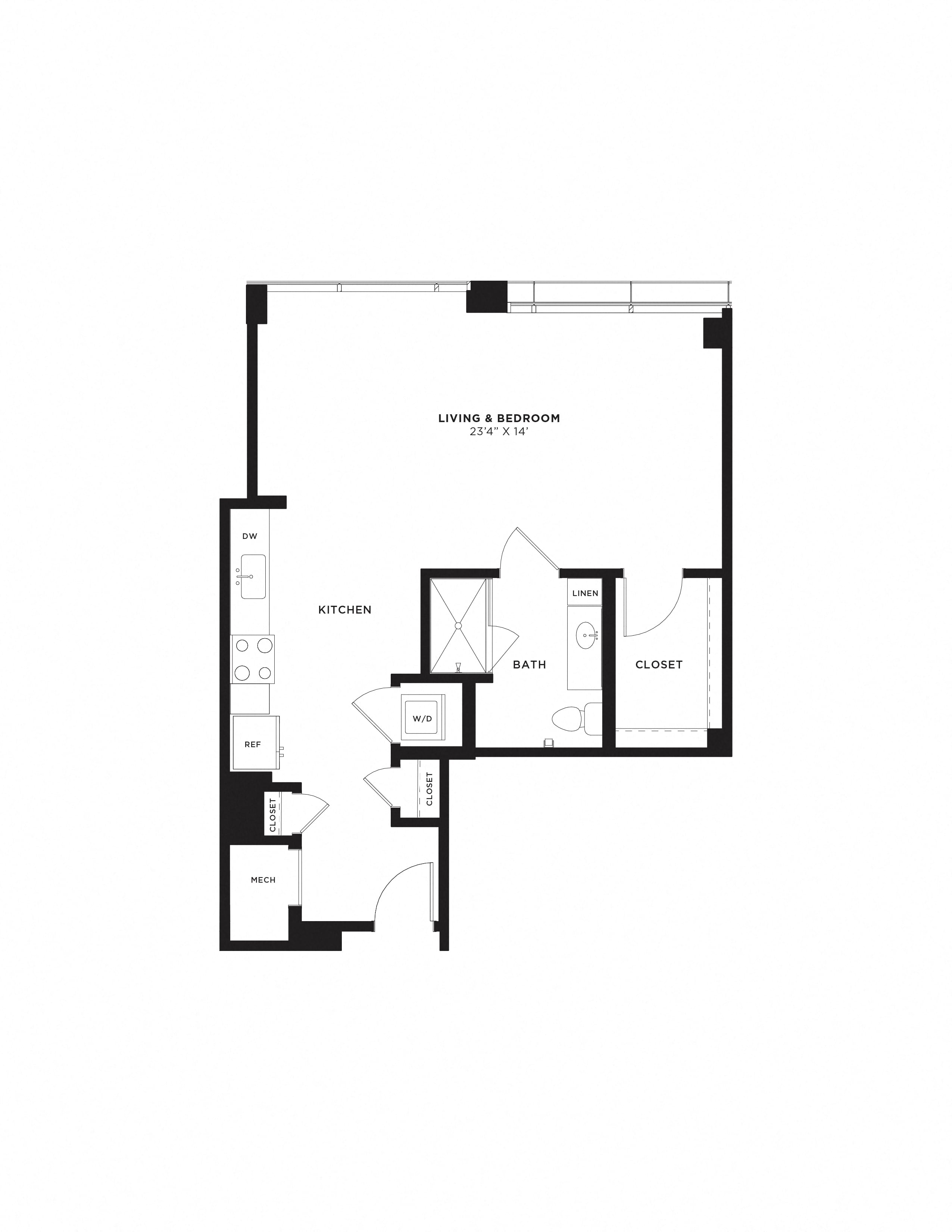 Studio-SA floor plan