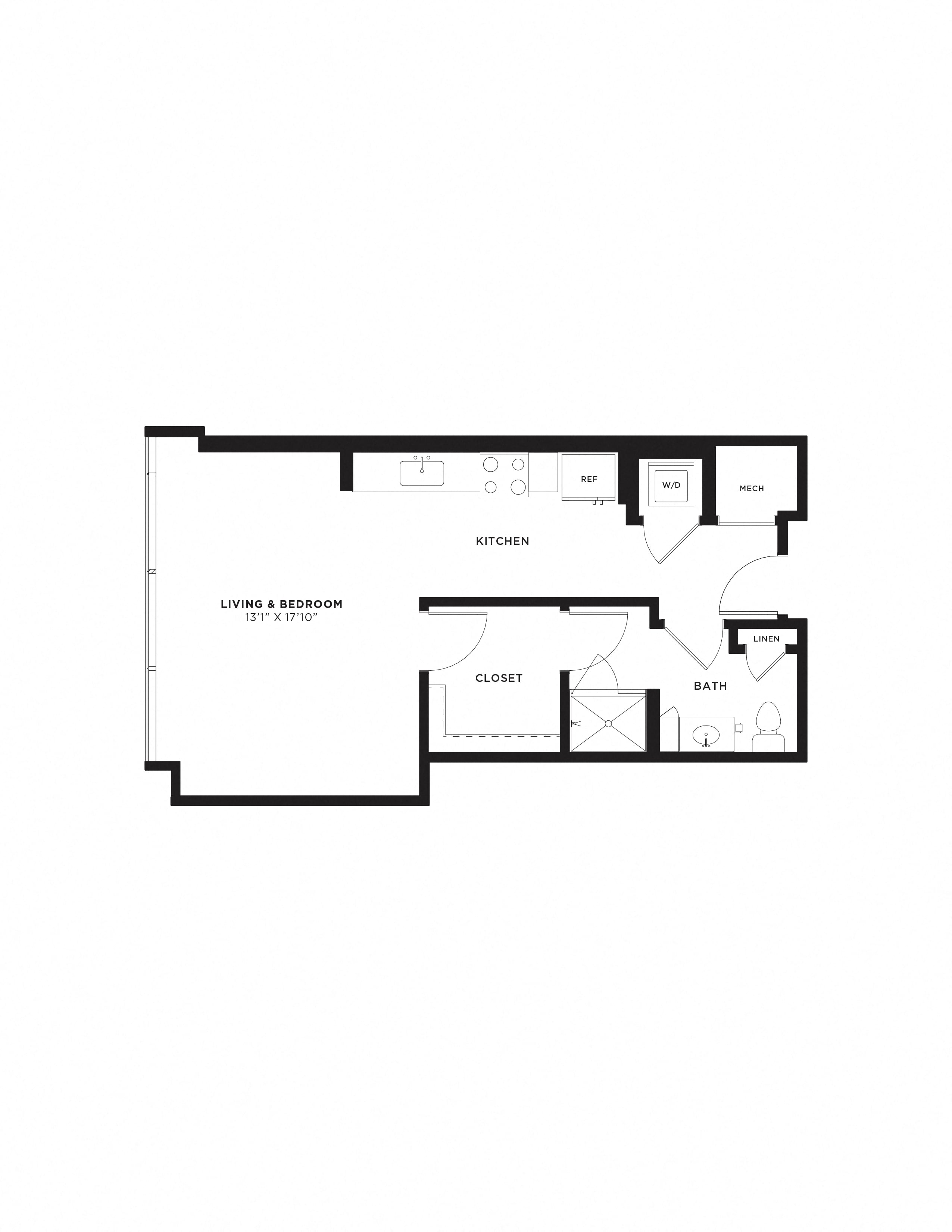 Studio-SC floor plan