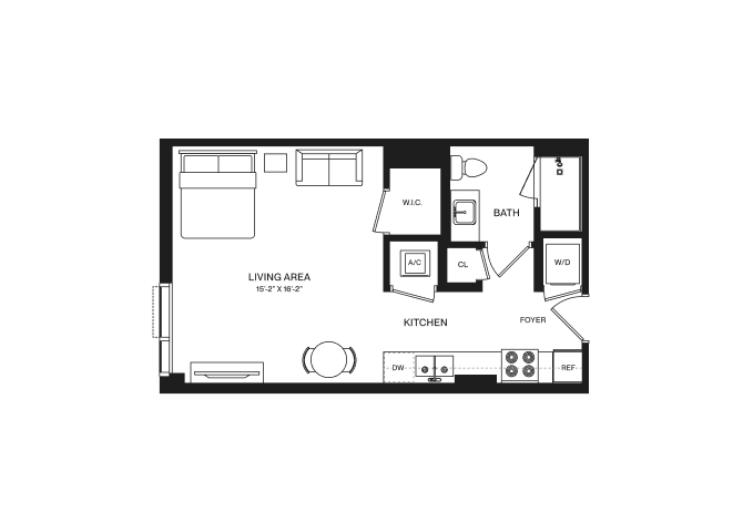Studio-S2A floor plan