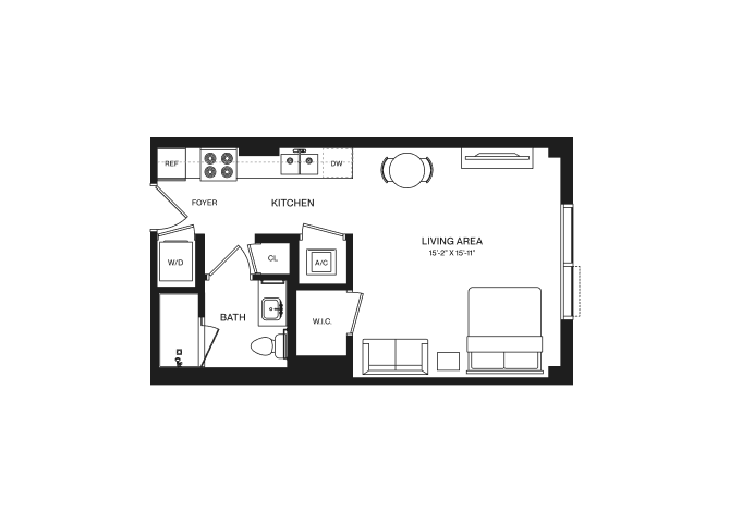 Studio-S2B floor plan