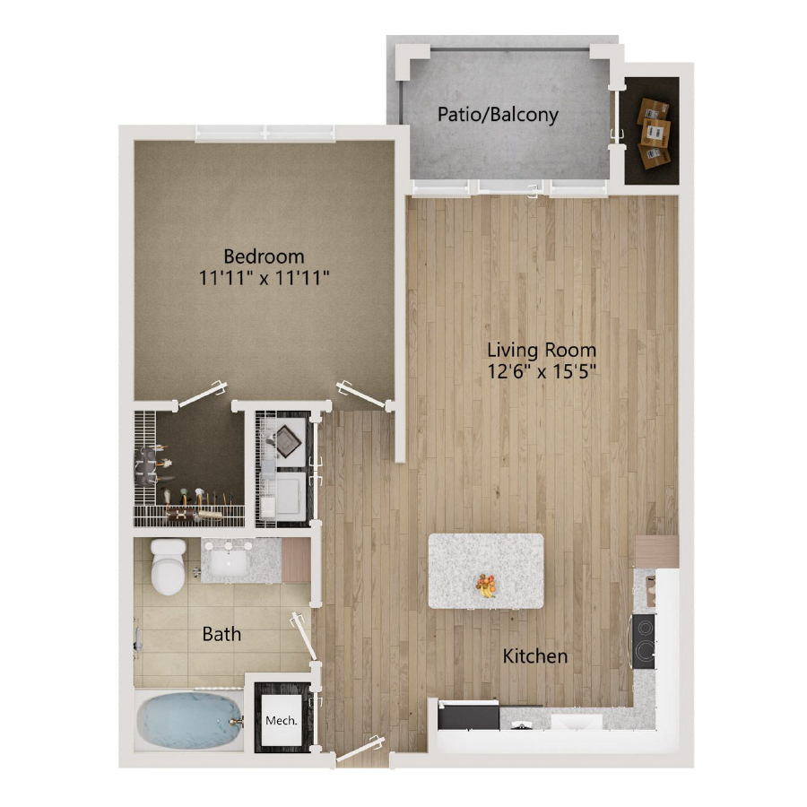 A1 floor plan