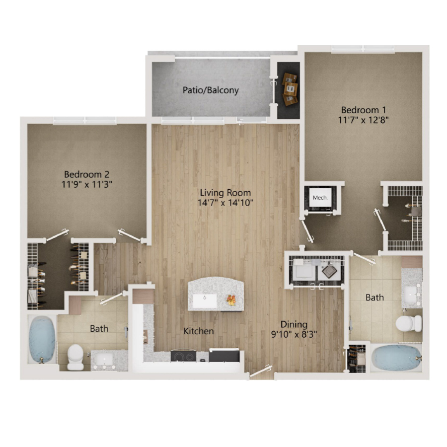 B2 floor plan