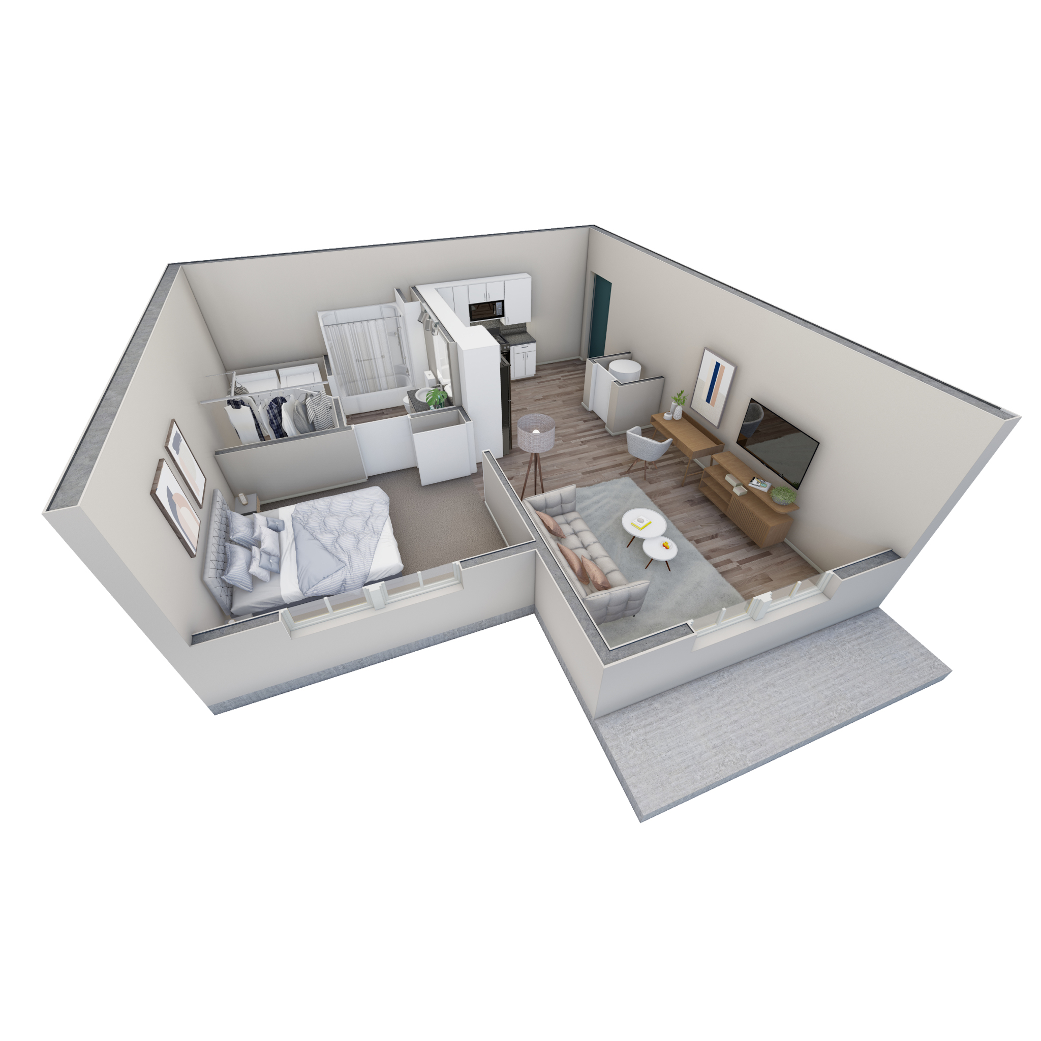 1 BR Horizon Overlook floor plan