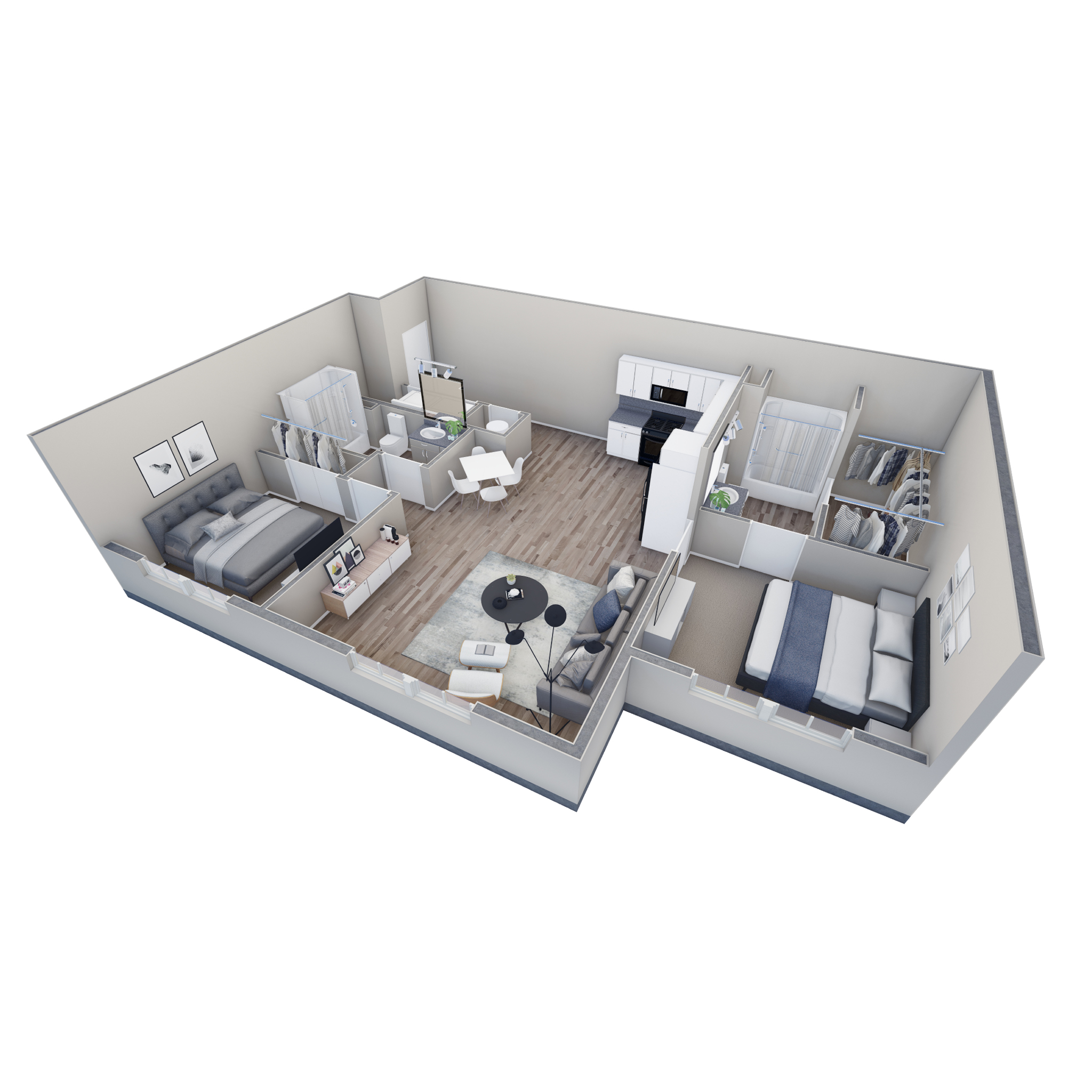 2-2 BR Retreat Overlook floor plan