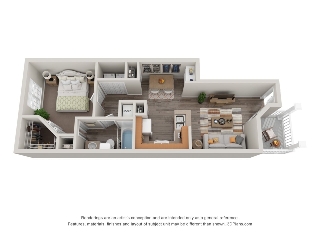 Walnut floor plan