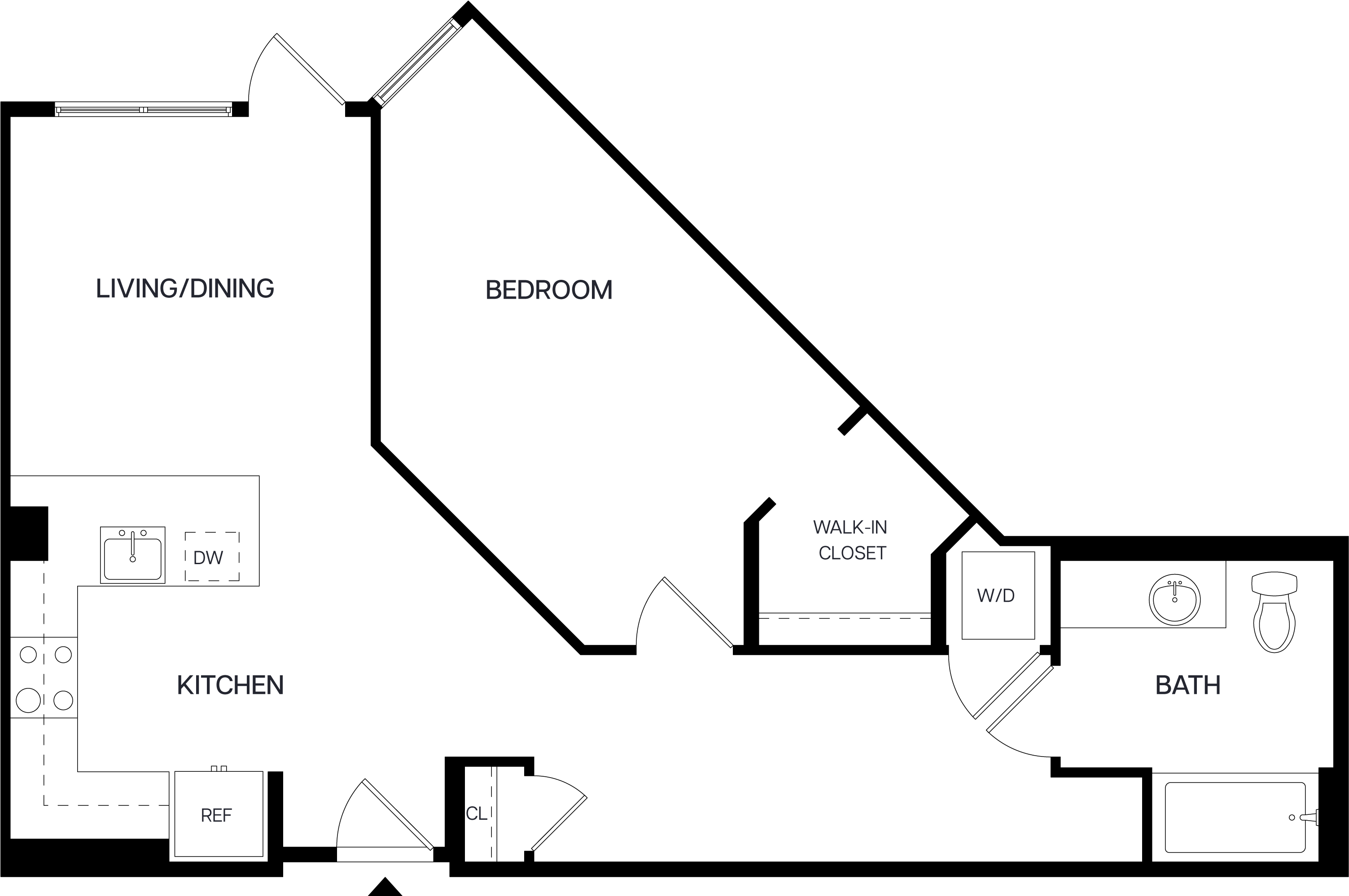 1 Bed/1 Bath-A11 floor plan