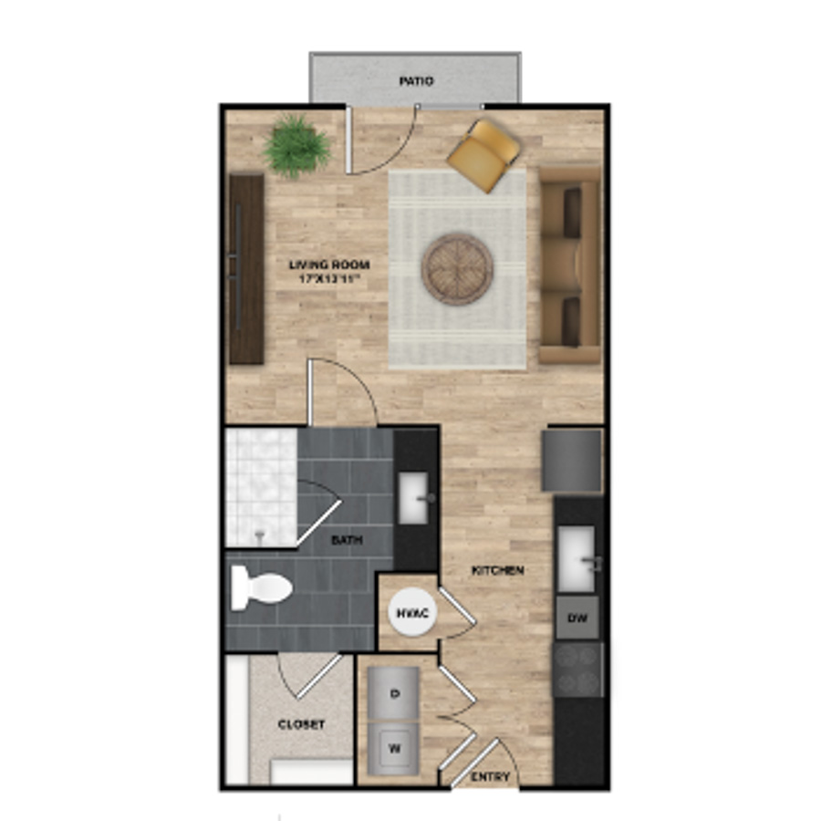 E1 floor plan