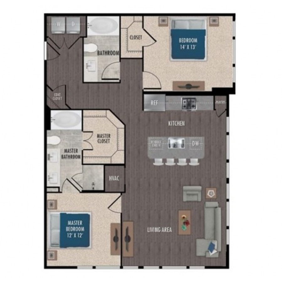 B3a-2x2 floor plan