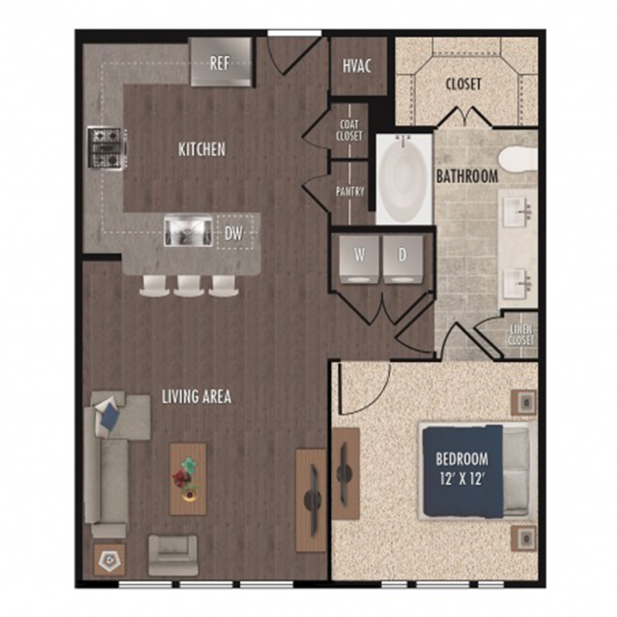 A4b-1x1 floor plan