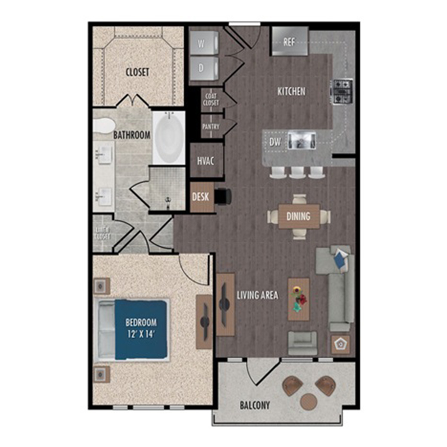 A7-1x1 floor plan