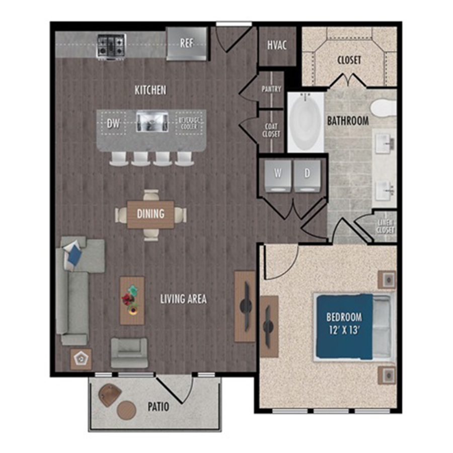 A9-1x1 floor plan