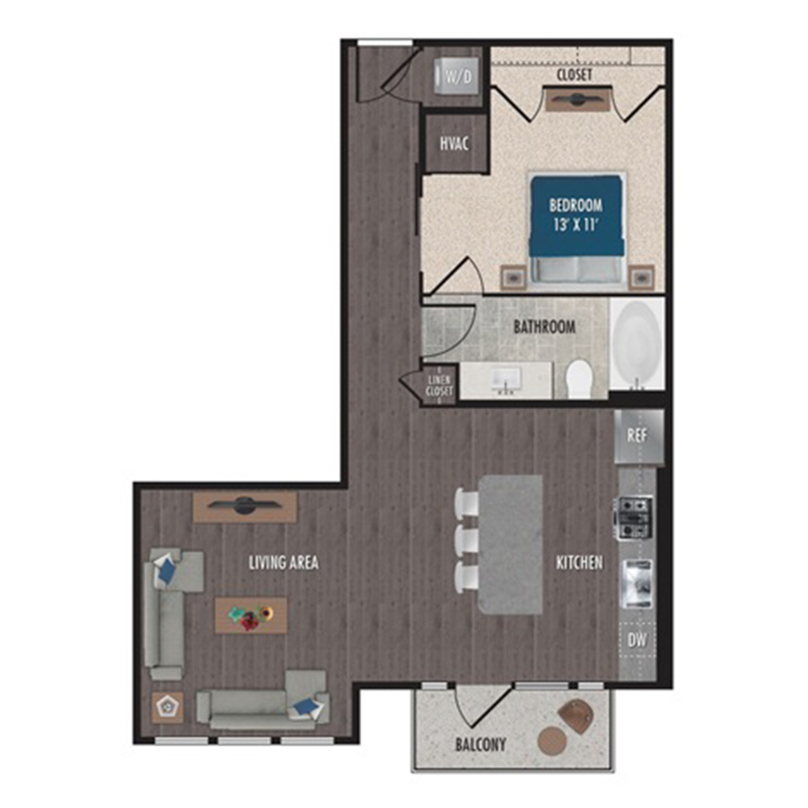 E4-Studio floor plan