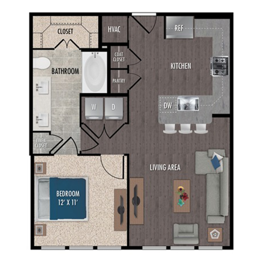 A3-1x1 floor plan