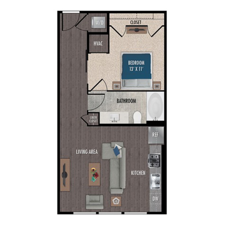 E3-Studio floor plan